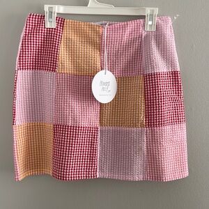 Princess Polly Charm Patchwork Gingham Mini Skirt